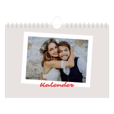 Fotokalender A5 — Karmijnrode handtekening [omslag]