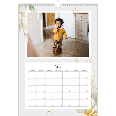 A3 Jaarkalender — Bloemen splash [omslag]