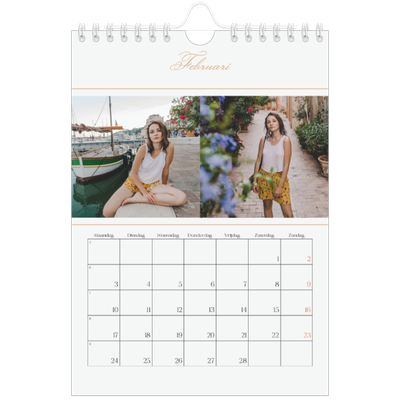 Fotokalender A5 — Gouden banner [Februari]