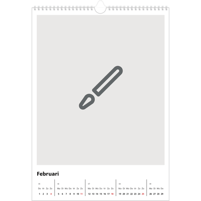 A3 Jaarkalender — Ontwerp je eigen fotoproduct [Februari]