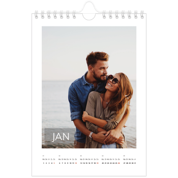 Fotokalender A5 — Overlay van datumvak