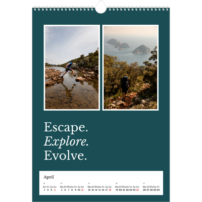 A3 Jaarkalender — Redactionele Aarde [April]