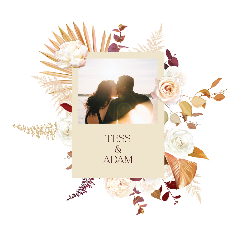 Uitnodigingen — Bohemian bruiloft