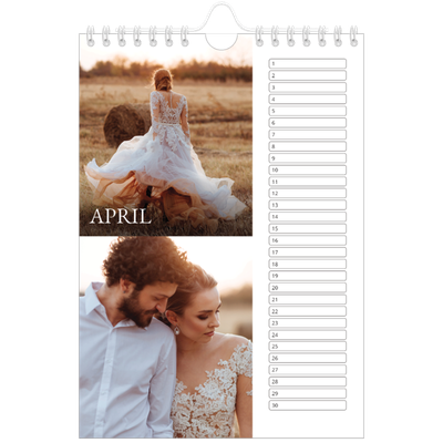 Fotokalender A5 — Schreefletters [April]