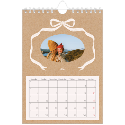 Fotokalender A5 — Kraft en strik [omslag]