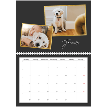 Fotokalender A4 Dubbel — Herinneringen verzamelen