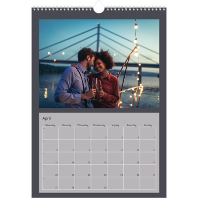 A3 Jaarkalender — Kleurrijke kaders [April]