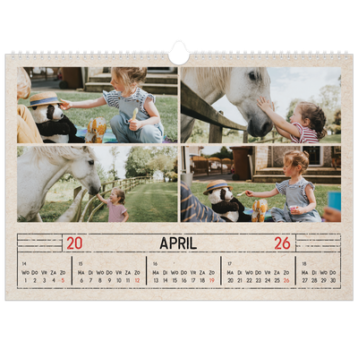 Fotokalender A3 — Stempel effect [April]
