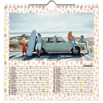 Fotokalender Vierkant — Behangpapier