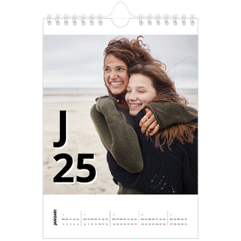 Fotokalender A5 — Letter stijl