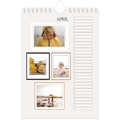Fotokalender A5 — Fotowand gallerij [April]