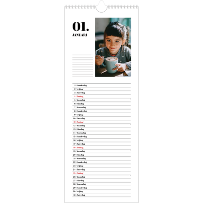 Smalle kalender  — Serif en momenten [Januari]