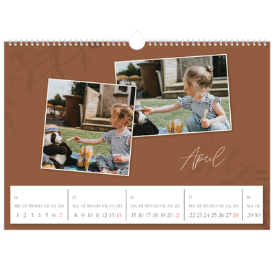 Fotokalender A3 — Warme aardetinten [April]