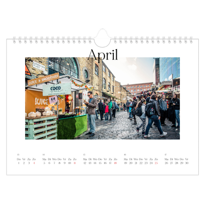 Fotokalender A4 — Mijn reisverhaal - Londen [April]