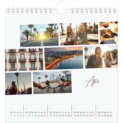 Jaarkalenders vierkant — City trip [April]