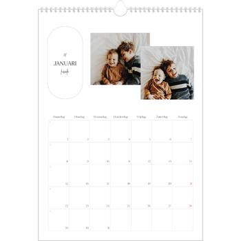 Fotokalender A3 — Plannen maken